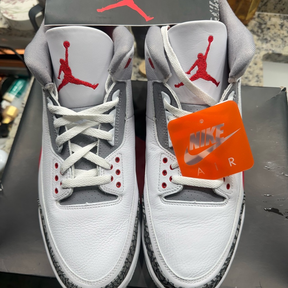Air Jordan White and Gray Sneakers